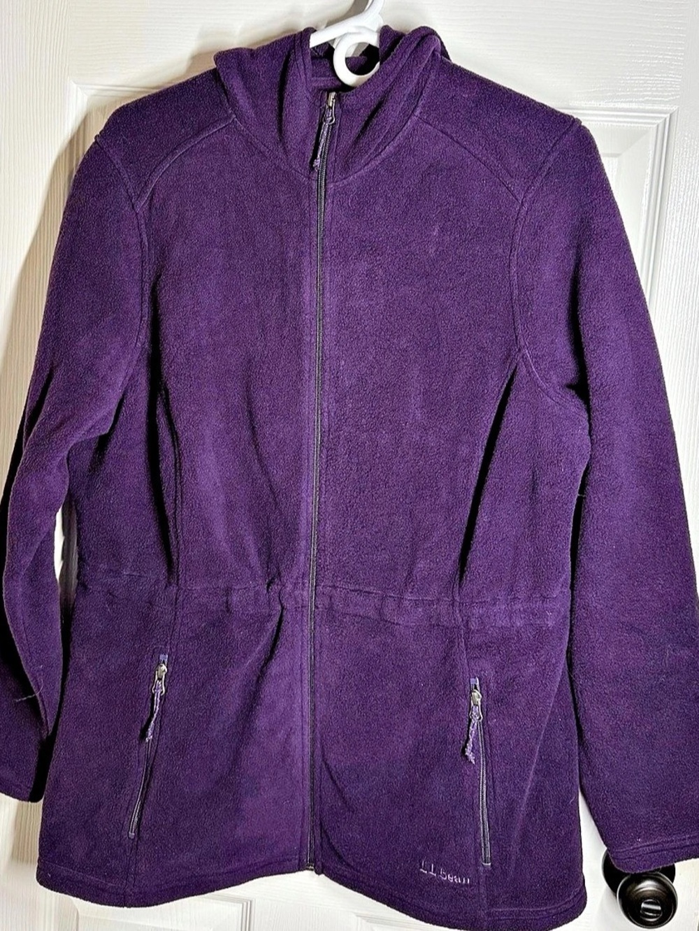 Large.Large.Bean Polartec jacket Purple Fleece Hooded Jacket Large